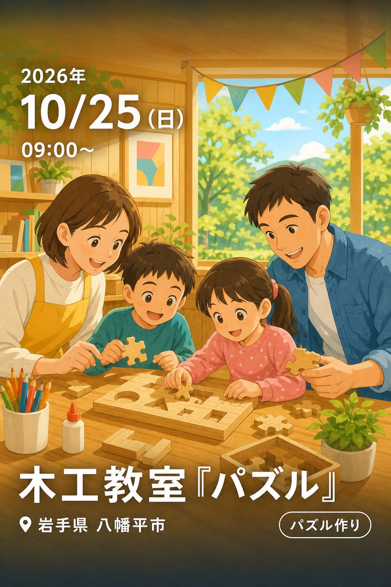 木工教室『パズル』