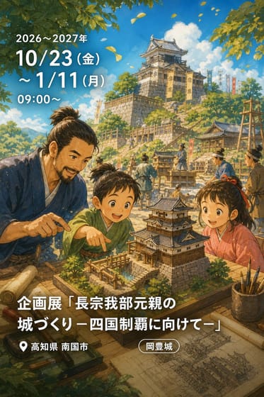 企画展「長宗我部元親の城づくり－四国制覇に向けて－」