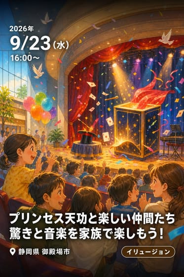 プリンセス天功と楽しい仲間たち 驚きと音楽を家族で楽しもう！