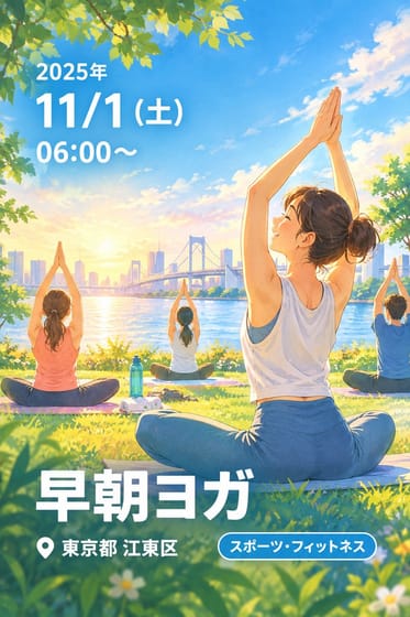 早朝ヨガ