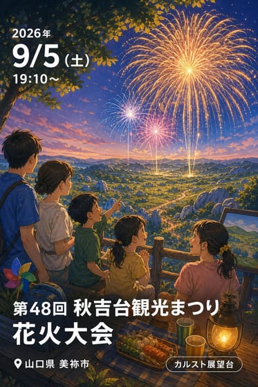 第48回 秋吉台観光まつり 花火大会