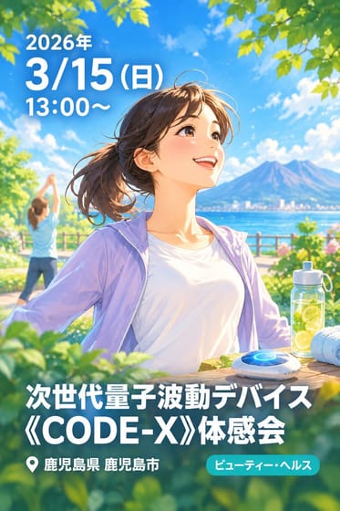 次世代量子波動デバイス《CODE-X》体感会