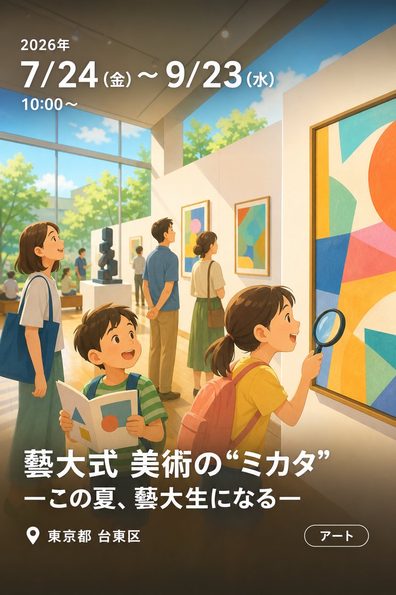 藝大式 美術の“ミカタ” —この夏、藝大生になる—