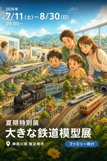夏期特別展 大きな鉄道模型展