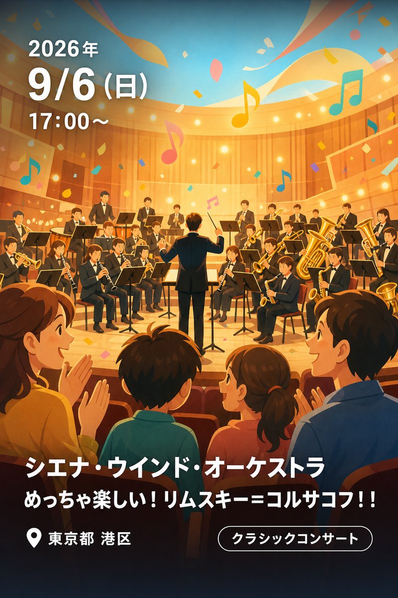 シエナ・ウインド・オーケストラ めっちゃ楽しい！リムスキー＝コルサコフ！！
