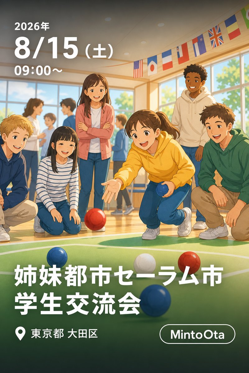 姉妹都市セーラム市学生訪問団 学生交流会