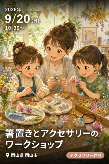 箸置きとアクセサリーのワークショップ