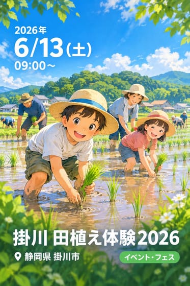 🌾 掛川 田植え体験2026
