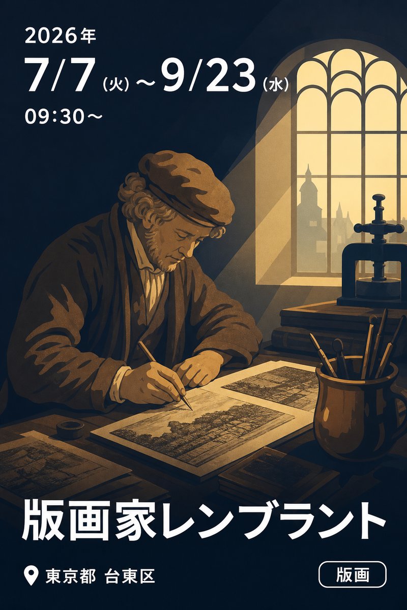 版画家レンブラント