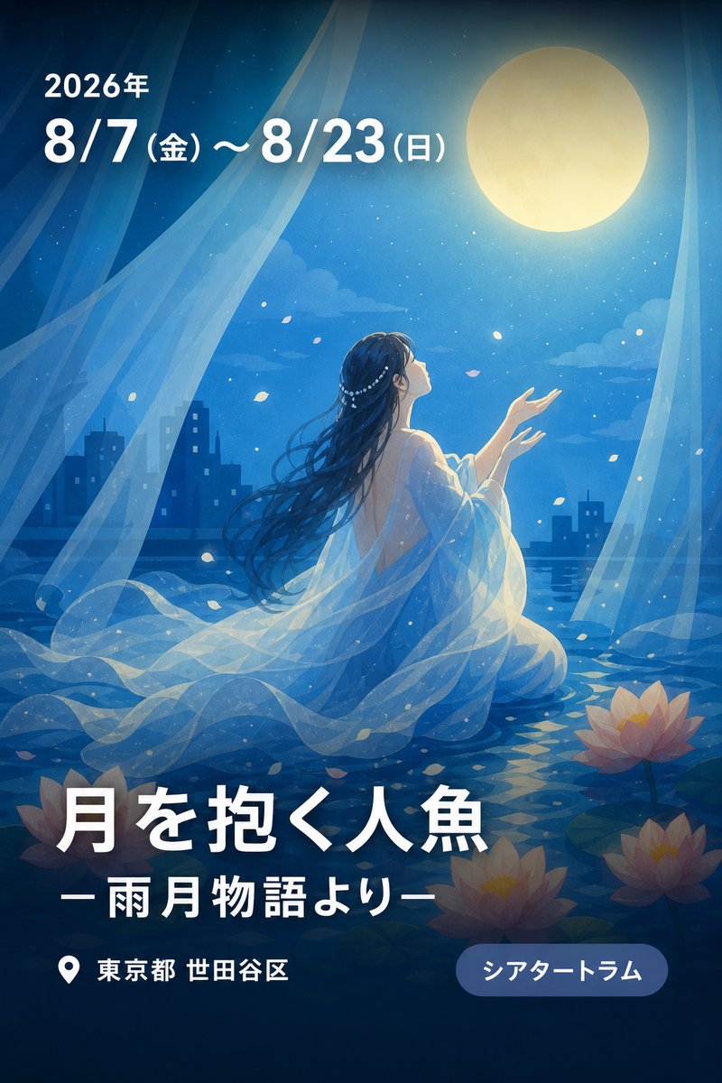 月を抱く人魚 —雨月物語より—