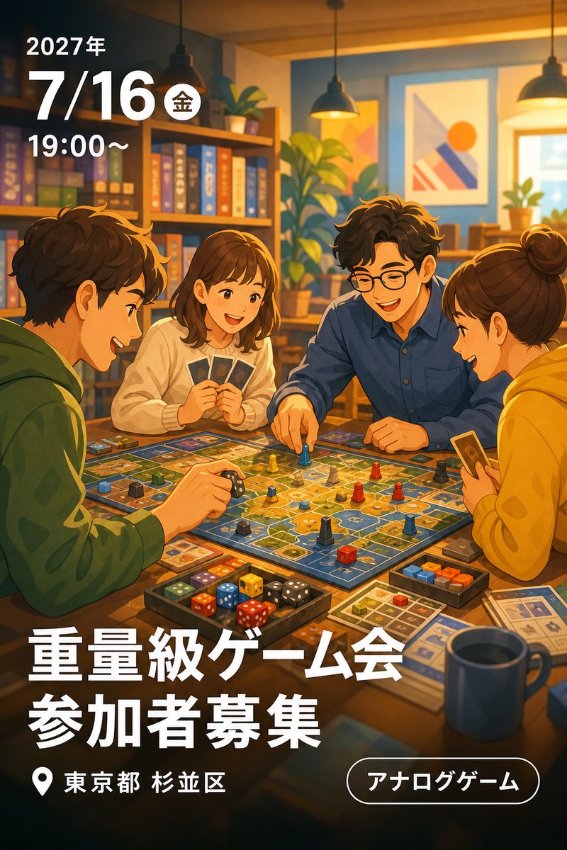 重量級ゲーム会 参加者募集