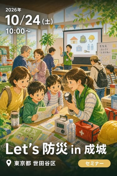 Let's 防災 in 成城