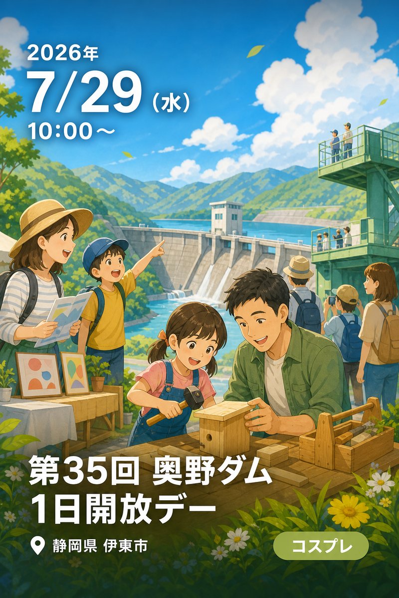 第35回 奥野ダム 1日開放デー