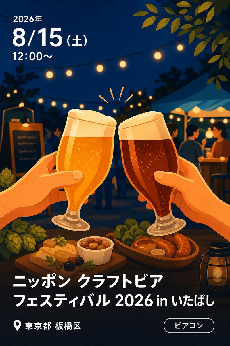 ニッポン クラフトビア フェスティバル 2026 in いたばし