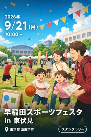 早稲田スポーツフェスタ in 東伏見