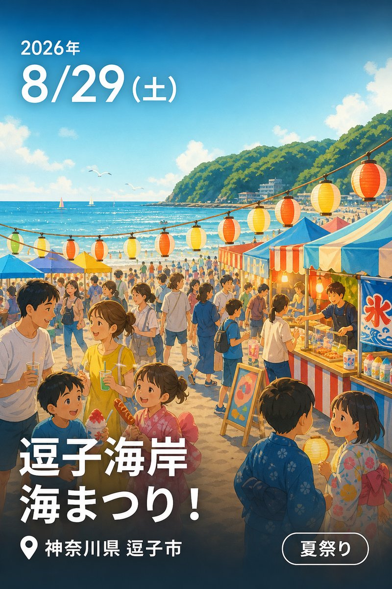 逗子海岸 海まつり！