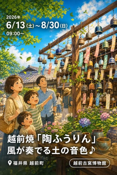 越前焼「陶ふうりん」風が奏でる土の音色♪