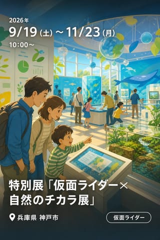 特別展「仮面ライダー×自然のチカラ展」