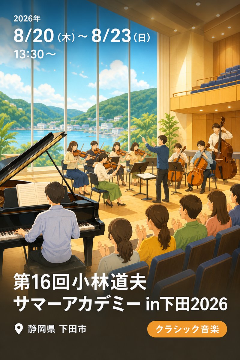 第16回小林道夫サマーアカデミー in下田2026