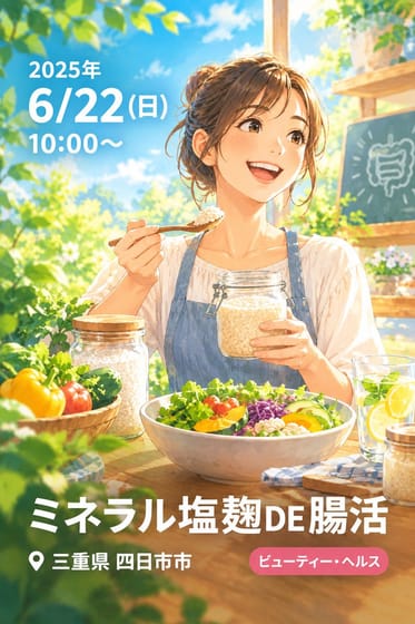 ミネラル塩麹DE腸活