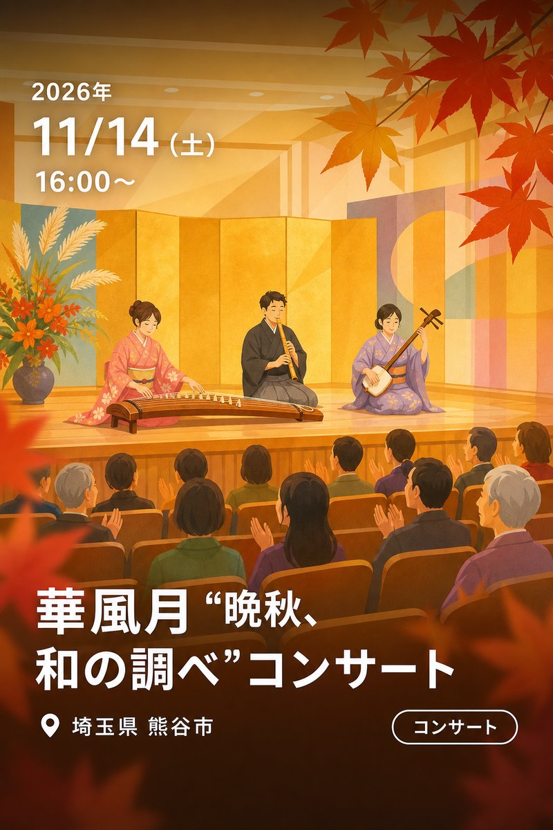 華風月 “晩秋、和の調べ”コンサート