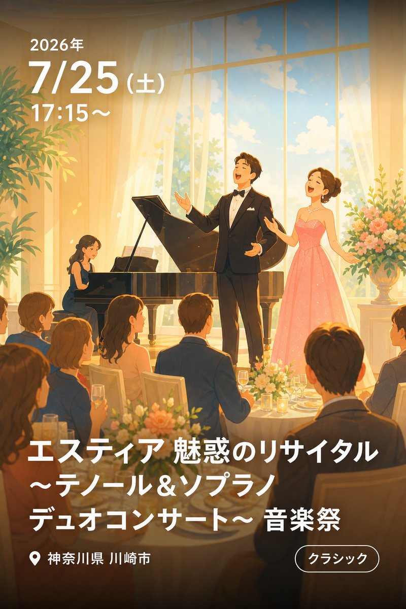 エスティア 魅惑のリサイタル 〜テノール＆ソプラノ デュオコンサート〜 音楽祭
