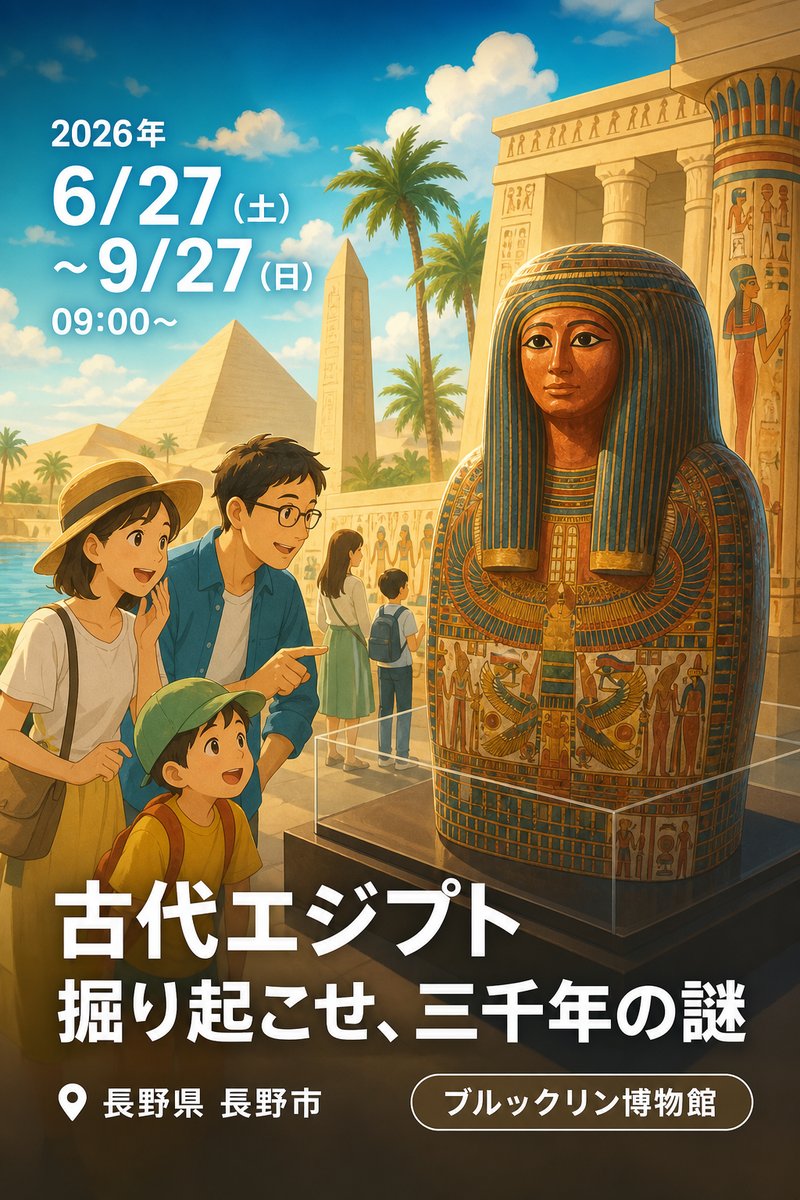 ブルックリン博物館所蔵 特別展 古代エジプト 掘り起こせ、三千年の謎