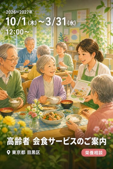 高齢者 会食サービスのご案内