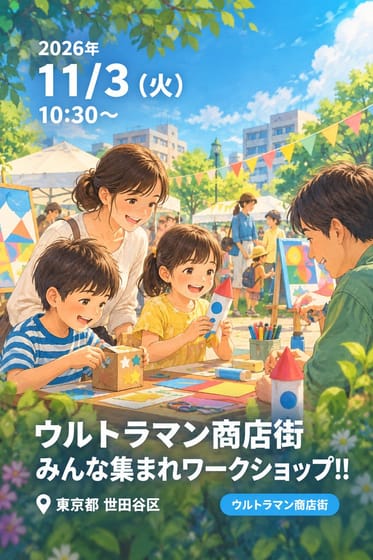 ウルトラマン商店街 みんな集まれワークショップ!!