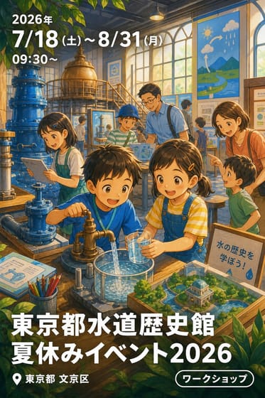 東京都水道歴史館 夏休みイベント2026