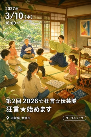 第2回 2026☆狂言☆伝芸隊 狂言★始めます