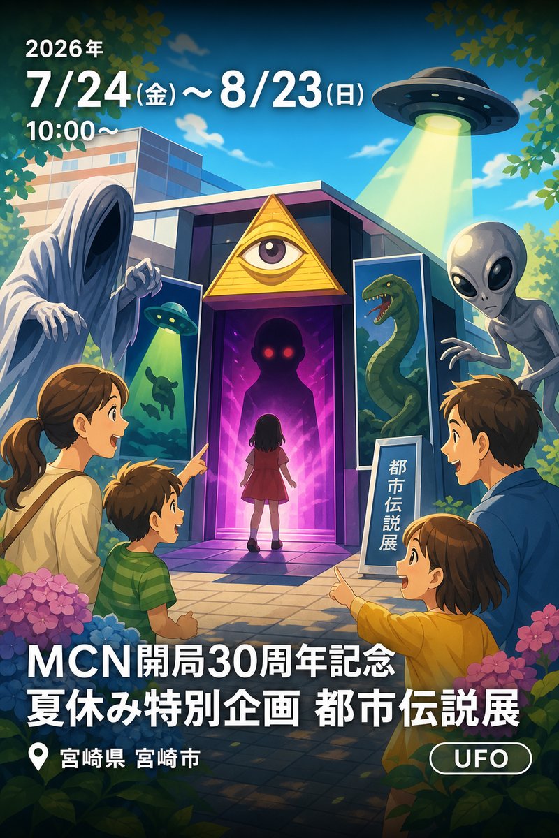 MCN開局30周年記念 夏休み特別企画 都市伝説展