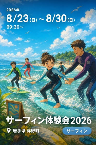 サーフィン体験会2026
