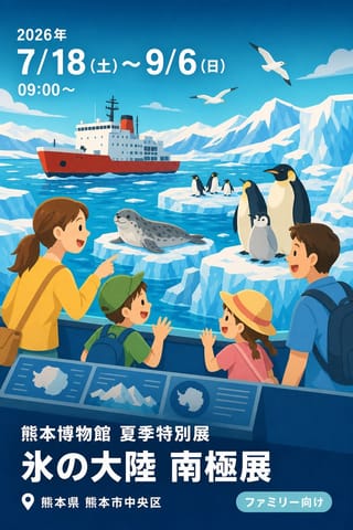 熊本博物館 夏季特別展 氷の大陸 南極展