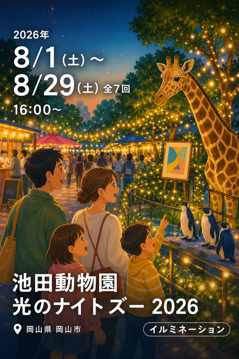 池田動物園 光のナイトズー 2026