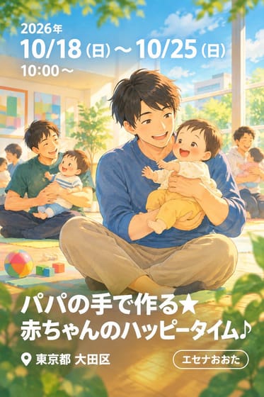 パパの手で作る★赤ちゃんのハッピータイム♪