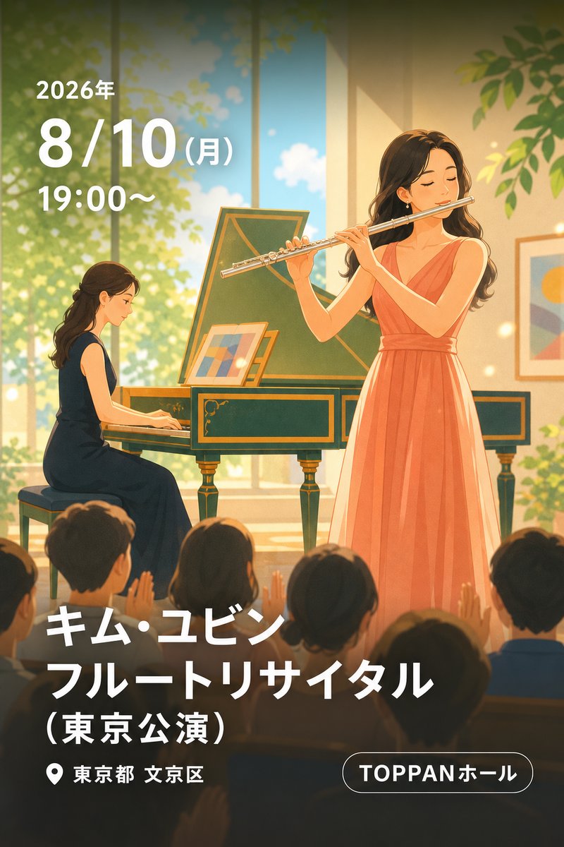 キム・ユビン フルートリサイタル (東京公演)