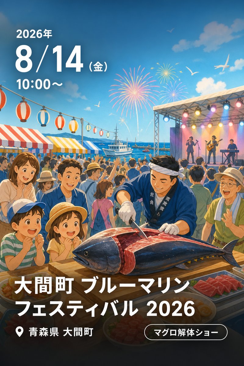 大間町 ブルーマリンフェスティバル 2026