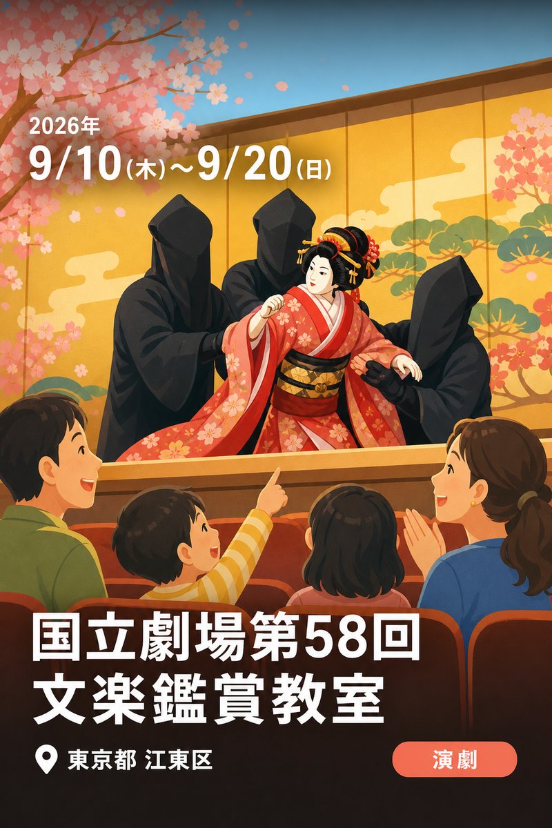 国立劇場第58回文楽鑑賞教室
