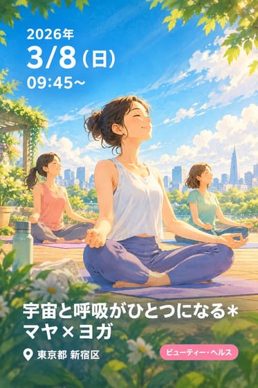 宇宙と呼吸がひとつになる＊マヤ×ヨガ
