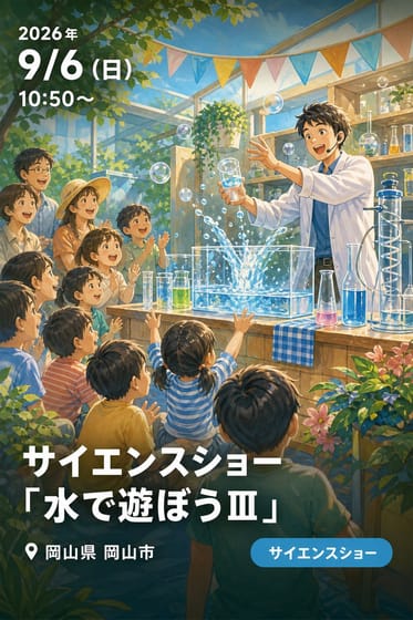 サイエンスショー「水で遊ぼうⅢ」