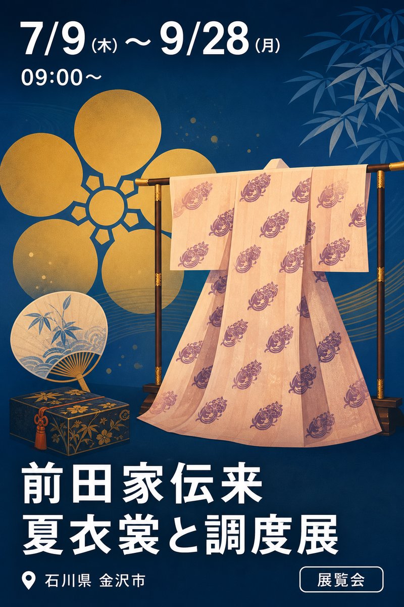 前田家伝来 夏衣裳と調度展