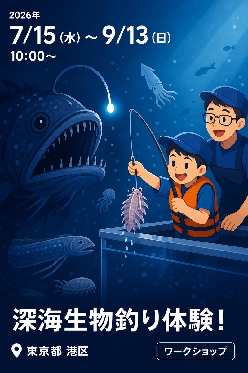 深海生物釣り体験！