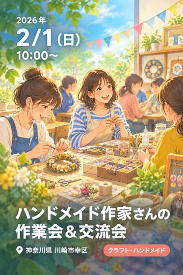 ハンドメイド作家さんの作業会＆交流会