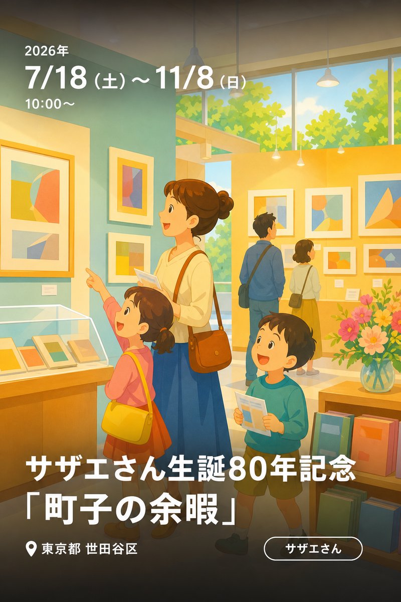 サザエさん生誕80年記念「町子の余暇」