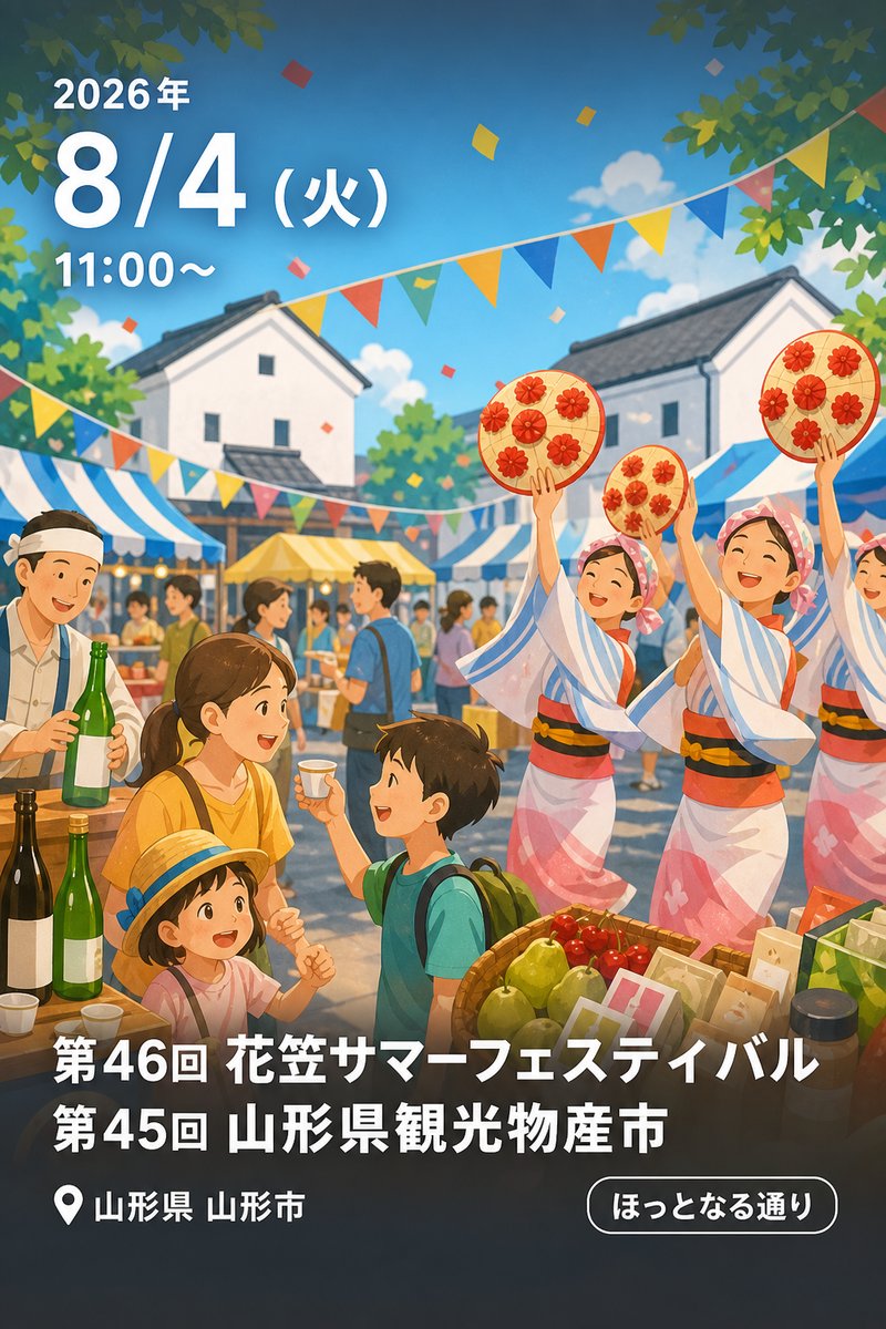 第46回 花笠サマーフェスティバル / 第45回 山形県観光物産市