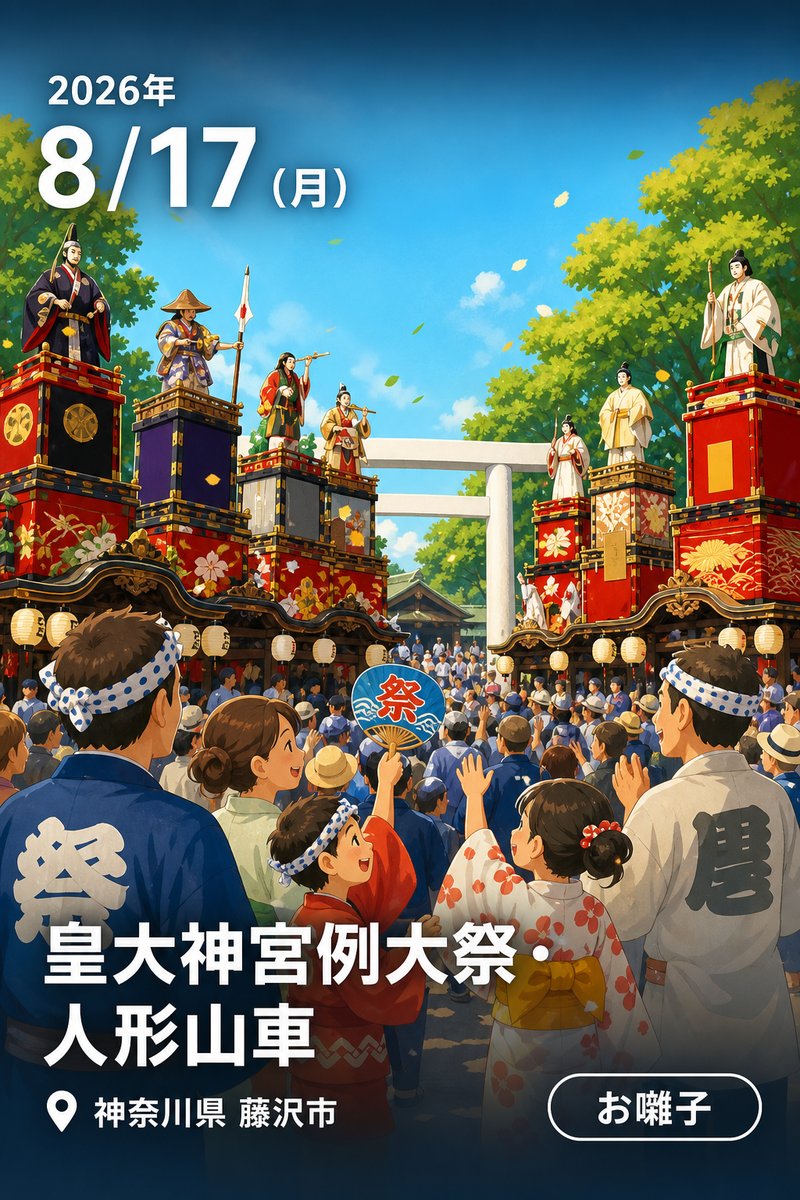 皇大神宮例大祭・人形山車