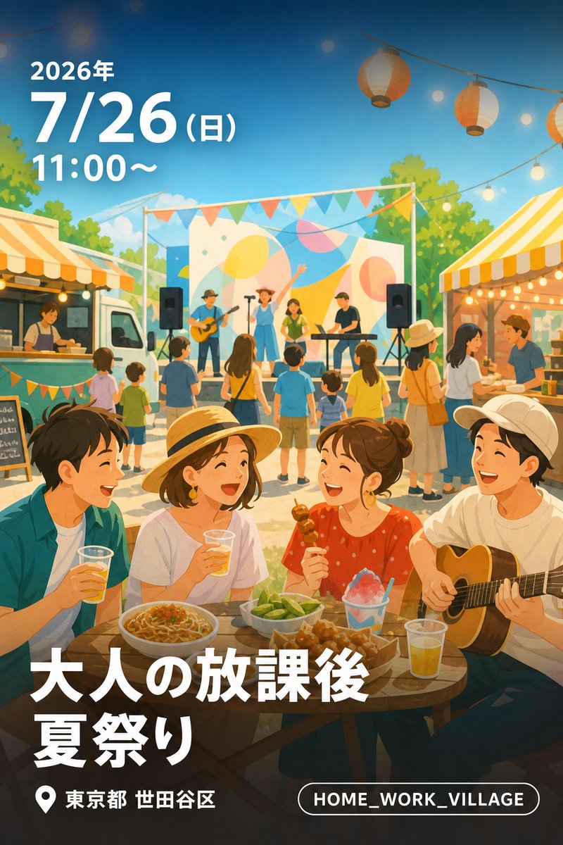 大人の放課後夏祭り