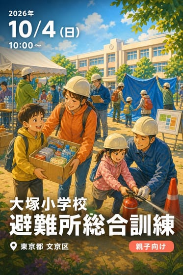 大塚小学校 避難所総合訓練