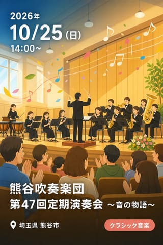 熊谷吹奏楽団 第47回定期演奏会 〜音の物語〜